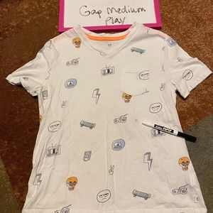 Lot of 6 boys shirts sz 7 8 medium gap Easter valentines Oshkosh